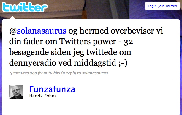 Henrik Føhns tweet nr. 2